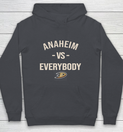 Anaheim Ducks Vs Everybody Youth Hoodie 5