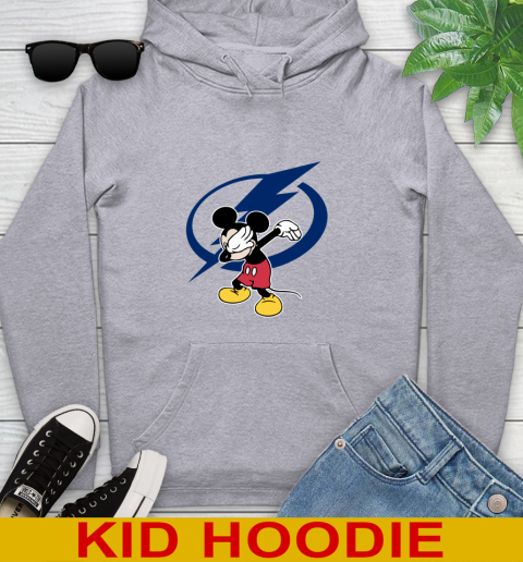 Tampa Bay Lightning NHL Hockey Dabbing Mickey Disney Sports Youth Hoodie 6