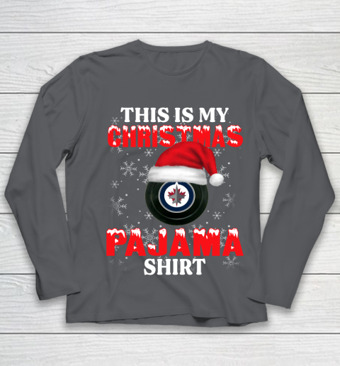 Winnipeg Jets This Is My Christmas Pajama Shirt NHL Youth Long Sleeve 6