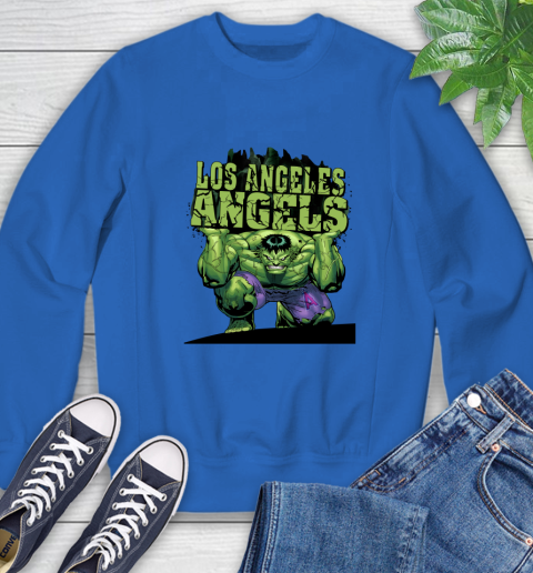 Los Angeles Angels MLB Baseball Incredible Hulk Marvel Avengers Sports Sweatshirt 8