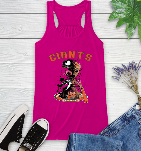 MLB San Francisco Giants Baseball Venom Groot Guardians Of The Galaxy Racerback Tank 8