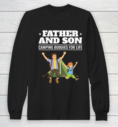 Father's Day Funny Gift Ideas Apparel  Camping Father and Son Dad Father T Shirt Long Sleeve T-Shirt