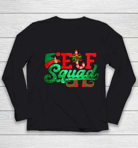 Funny Gift Family Matching Christmas Holiday Group Elf Squad Youth Long Sleeve