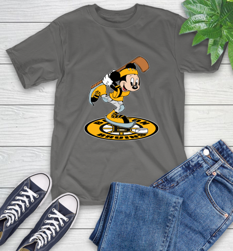NHL Hockey Boston Bruins Cheerful Mickey Disney Shirt T-Shirt 10