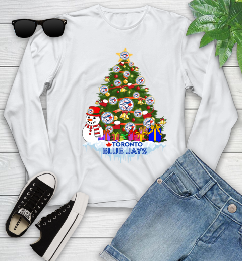 Toronto Blue Jays Merry Christmas MLB Baseball Sports Youth Long Sleeve