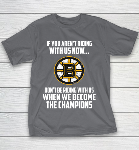 NHL Boston Bruins Hockey We Become The Champions Youth T-Shirt 5