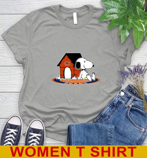 NFL Football Chicago Bears Snoopy The Peanuts Movie Shirt Women's T-Shirt 11