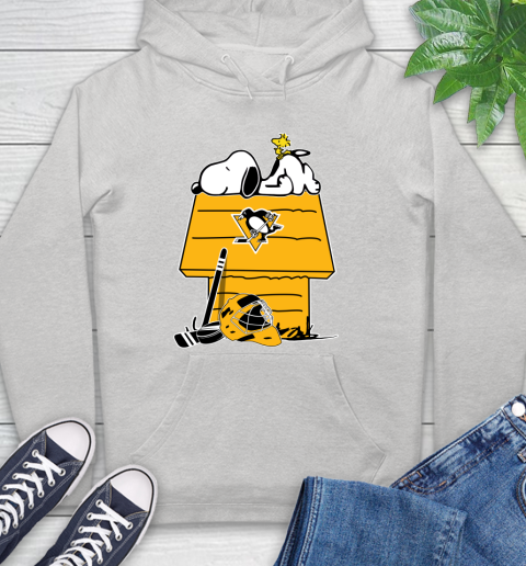 Pittsburgh Penguins NHL Hockey Snoopy Woodstock The Peanuts Movie Hoodie
