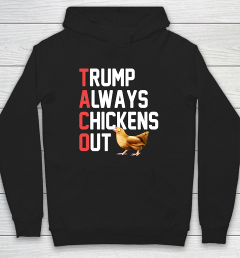 Political Trending TACO Trump Always Chickens Out Hoodie