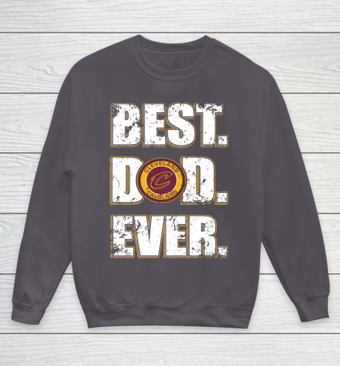 NBA Cleveland Cavaliers Basketball Best Dad Ever Family Shirt Youth Sweatshirt - Image 6