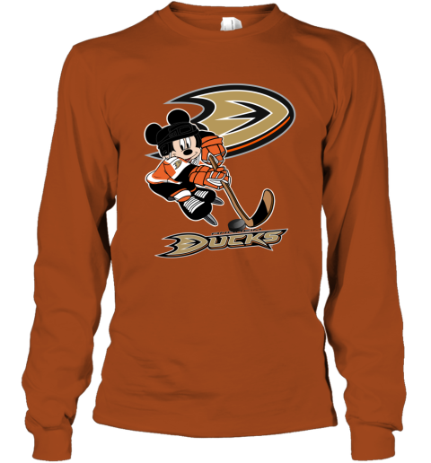 NHL Anaheim Ducks Mickey Mouse Disney Hockey T Shirt Sweatshirt