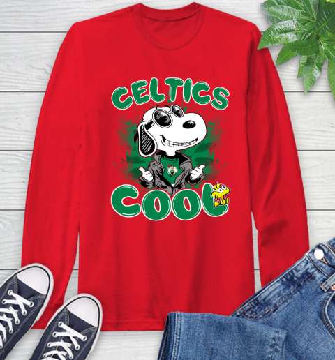 NBA Basketball Boston Celtics Cool Snoopy Shirt Long Sleeve T-Shirt 12