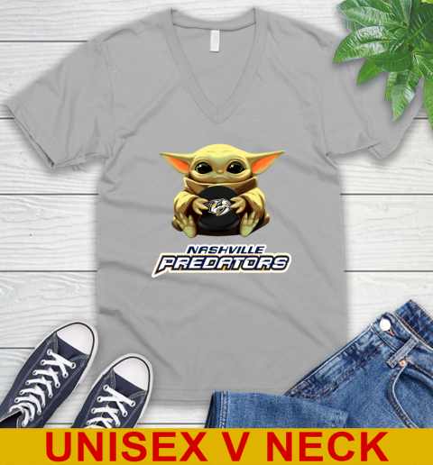 NHL Hockey Nashville Predators Star Wars Baby Yoda Shirt 52