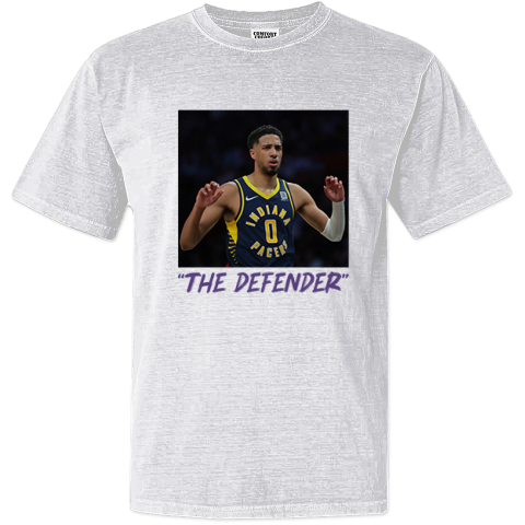 Tyrese Haliburton The Defender Indiana Pacers Dyed Heavyweight T-Shirt