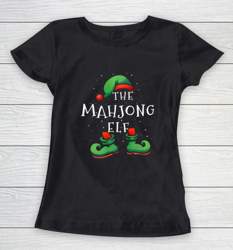 Mahjong Christmas Elf Group Matching Family Gift Women's T-Shirt