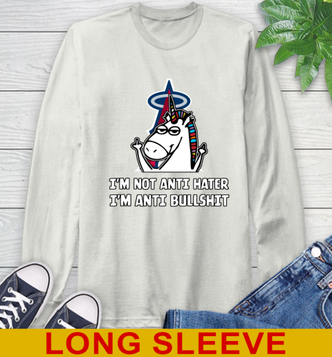 Los Angeles Angels MLB Baseball Unicorn I'm Not Anti Hater I'm Anti Bullshit (1) Long Sleeve T-Shirt 12