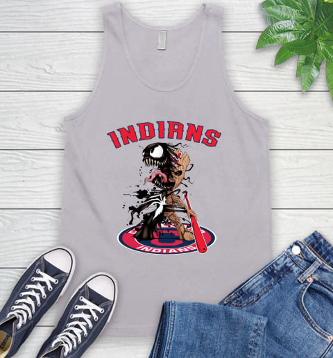 MLB Cleveland Indians Baseball Venom Groot Guardians Of The Galaxy Tank Top 4