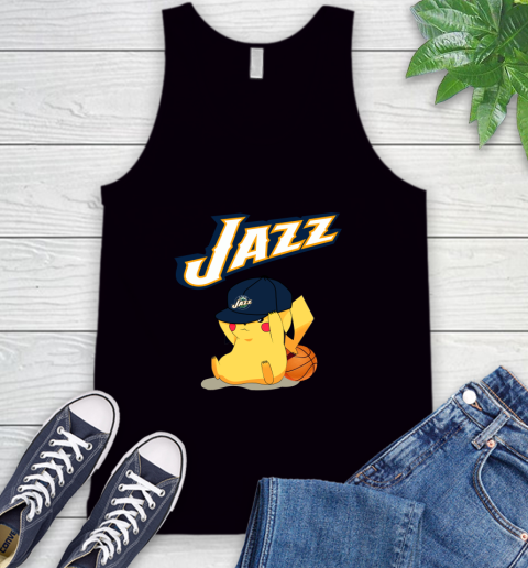 NBA Pikachu Basketball Sports Utah Jazz Tank Top 2