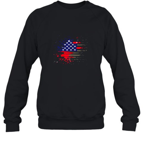 Baseball U.S American Flag Sweatshirt