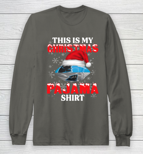 Carolina Panthers This Is My Christmas Pajama Shirt NFL Long Sleeve T-Shirt 5