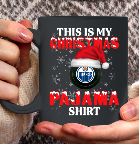 Edmonton Oilers This Is My Christmas Pajama Shirt NHL Ceramic Mug 11oz
