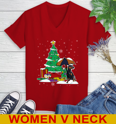 Dobermann Christmas Dog Lovers Shirts 223