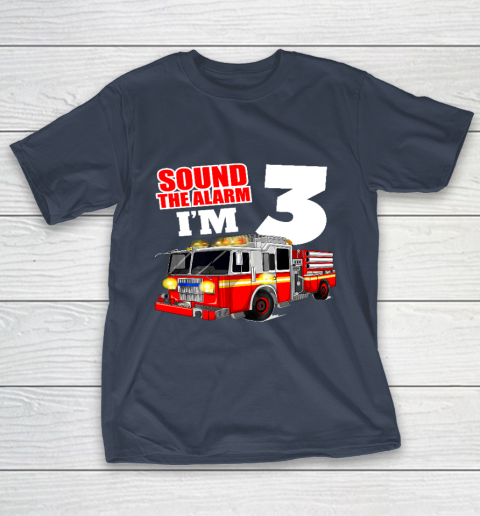 Kids Fire Truck 3rd Birthday T Shirt Boy Firefighter 3 Years Old T-Shirt 3