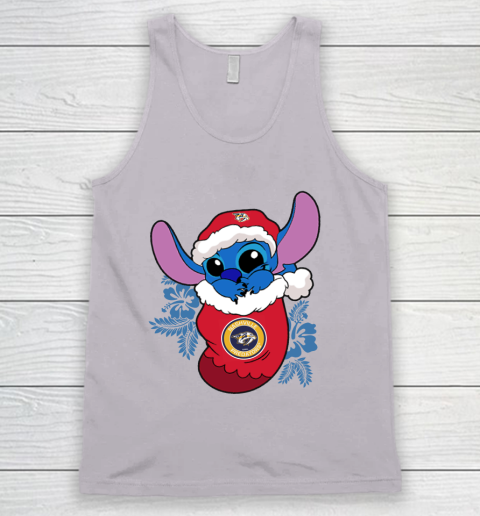 Nashville Predators Christmas Stitch In The Sock Funny Disney NHL Tank Top 4