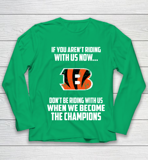 NFL Cincinnati Bengals Football We Become The Champions Youth Long Sleeve 4