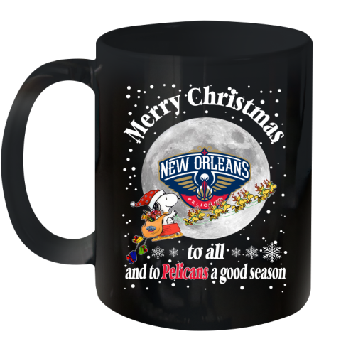 New Orleans Pelicans Merry Christmas To All And To Pelicans A Good Season NBA Basketball Sports Ceramic Mug 11oz