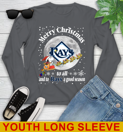 Tampa Bay Rays Merry Christmas To All And To Rays A Good Season MLB Baseball Sports Youth Long Sleeve 9