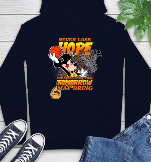 Los Angeles Lakers NBA Basketball Mickey Disney Never Lose Hope Hoodie 3