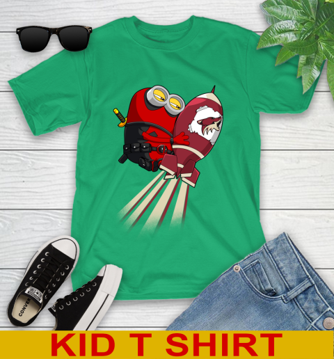 NHL Hockey Arizona Coyotes Deadpool Minion Marvel Shirt Youth T-Shirt 7