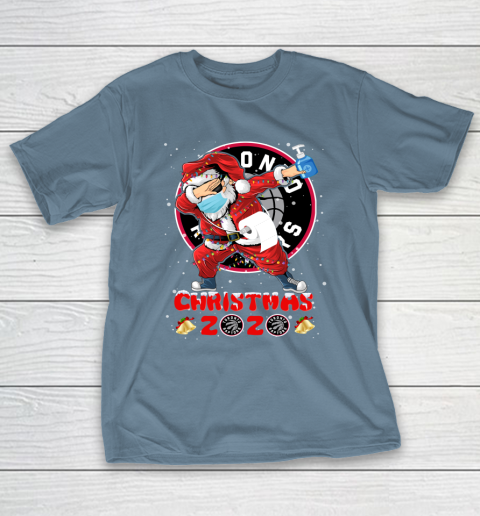 Toronto Raptors Funny Santa Claus Dabbing Christmas 2020 NBA T-Shirt 6