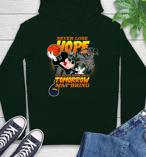 Utah Jazz NBA Basketball Mickey Disney Never Lose Hope Hoodie 12