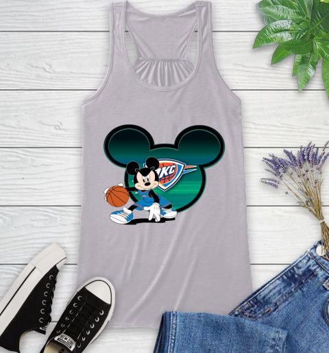 NBA Oklahoma City Thunder Mickey Mouse Disney Basketball Racerback Tank 5