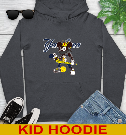 New York Yankees MLB Baseball Mickey Peace Sign Sports Youth Hoodie 9