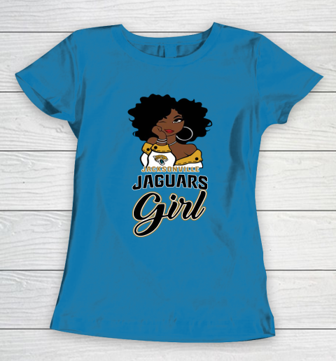 Jacksonville Jaguars Girl NFL Women's T-Shirt 8