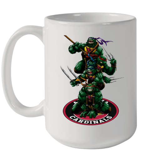 NFL Football Arizona Cardinals Teenage Mutant Ninja Turtles Shirt Ceramic Mug 15oz