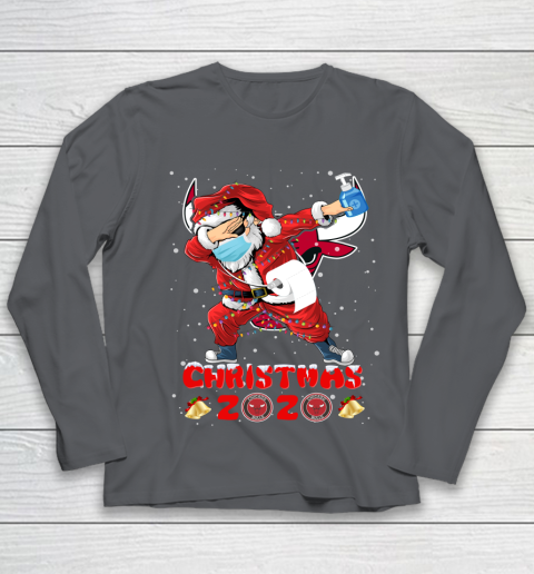 Chicago Bulls Funny Santa Claus Dabbing Christmas 2020 NBA Youth Long Sleeve 6