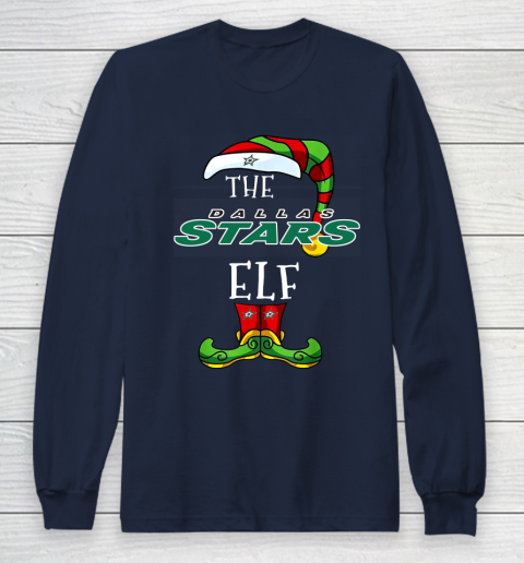 Dallas Stars Christmas ELF Funny NHL Long Sleeve T-Shirt 3 Dallas Stars Christmas ELF Funny NHL Long Sleeve T-Shirt - Image 3