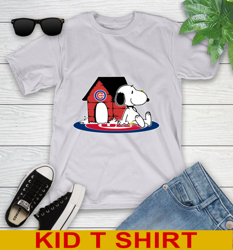MLB Baseball Chicago Cubs Snoopy The Peanuts Movie Shirt Youth T-Shirt 5