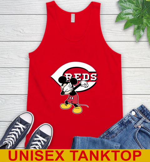 Cincinnati Reds MLB Baseball Dabbing Mickey Disney Sports Tank Top 6