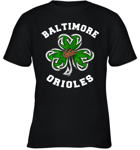 MLB Baltimore Orioles Three Leaf Clover St Patrick's Day Baseball Sports  Women's V-Neck T-Shirt