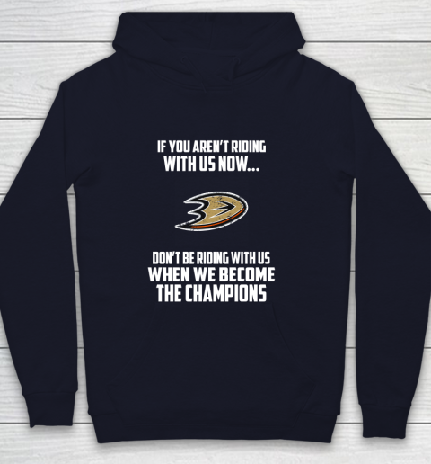 NHL Anaheim Ducks Hockey We Become The Champions Youth Hoodie 2
