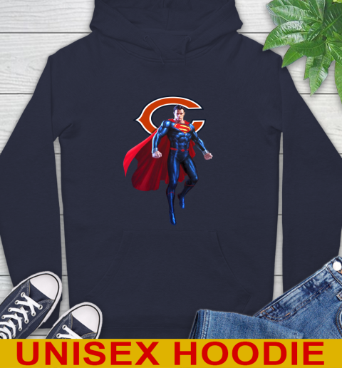 NFL Superman DC Sports Football Chicago Bears Hoodie 4