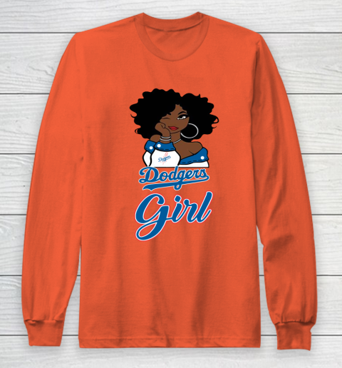 Los Angeles Dodgerss Girl MLB Long Sleeve T-Shirt 5