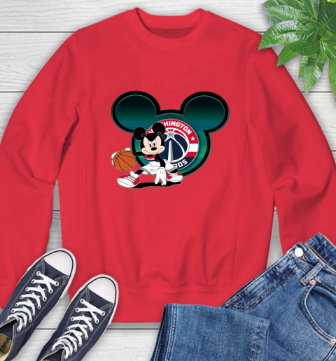 NBA Washington Wizards Mickey Mouse Disney Basketball Sweatshirt 10