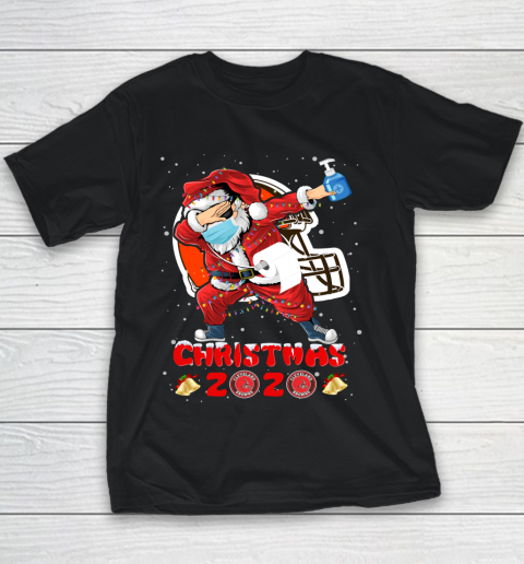 Cleveland Browns Funny Santa Claus Dabbing Christmas 2020 NFL Youth T-Shirt