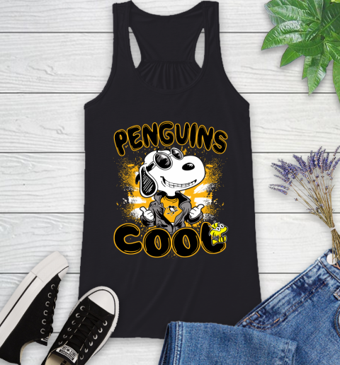 NHL Hockey Pittsburgh Penguins Cool Snoopy Shirt Racerback Tank